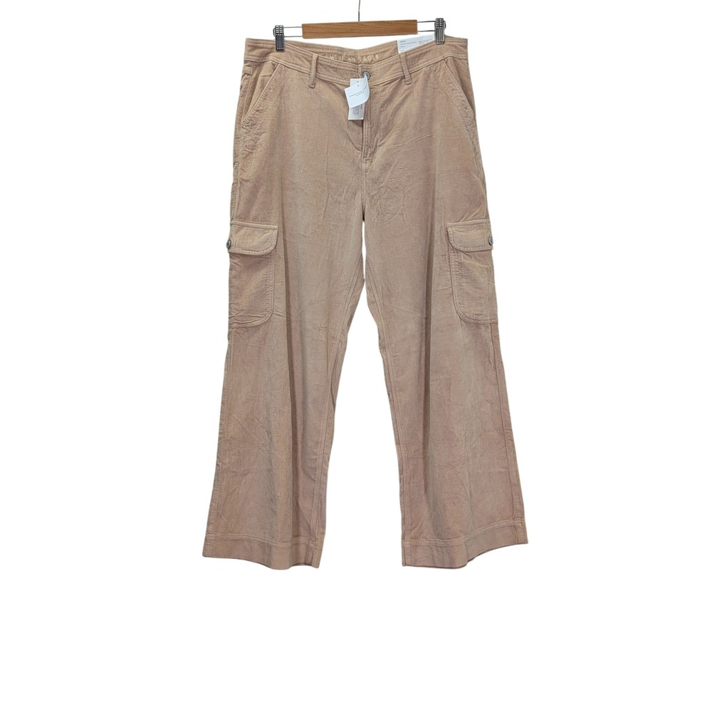 American Eagle 16 Super High Rise Baggy Wide Leg Corduroy Cargo Pants NWT